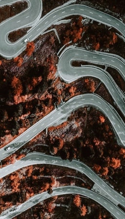 From above VR image